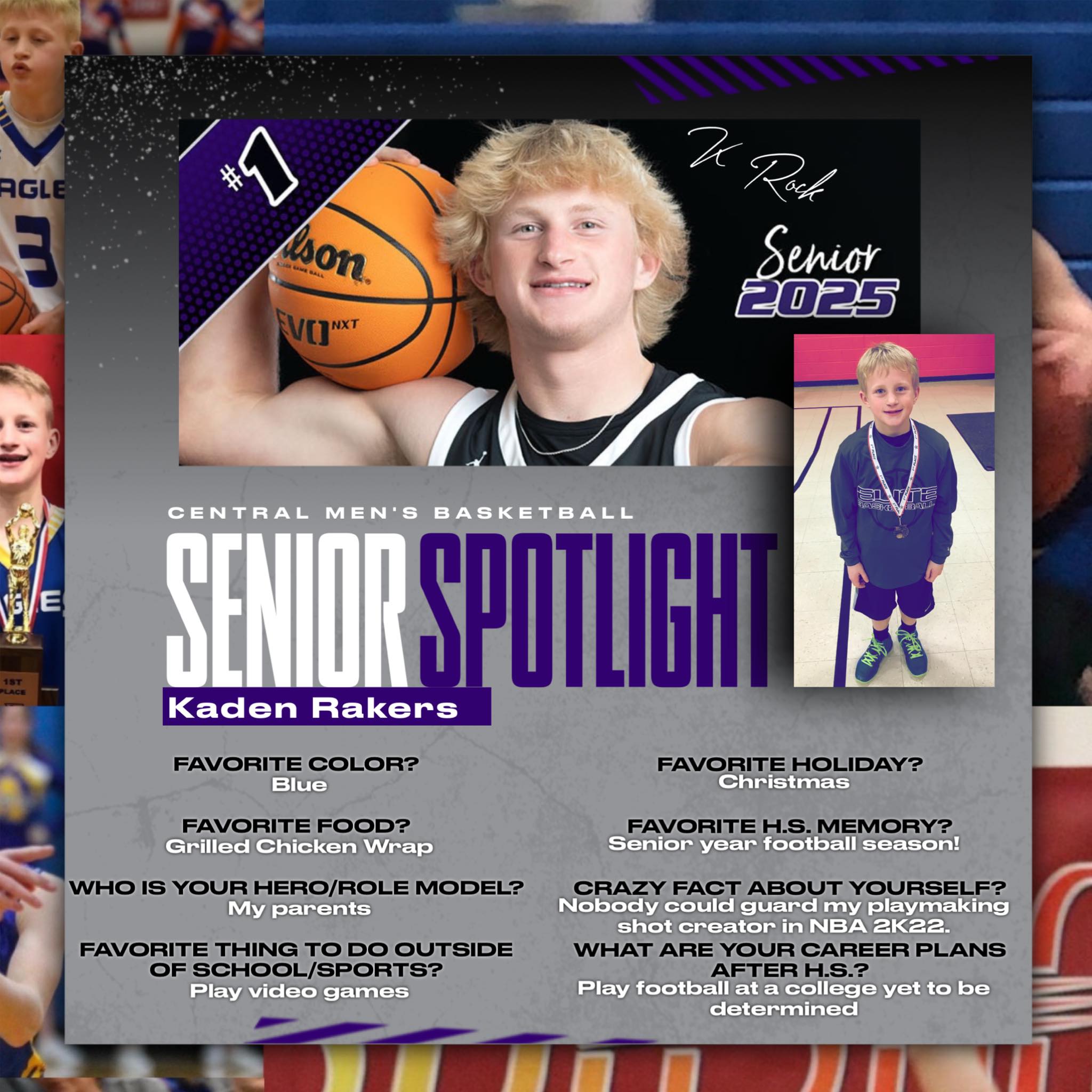 Central - Kaden Rakers has and continues to make his mark in Central ...