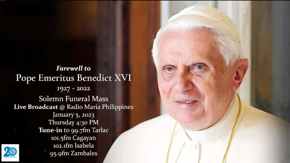 Radio Maria Philippines - Join us in Solemn Funeral Mass for Pope ...