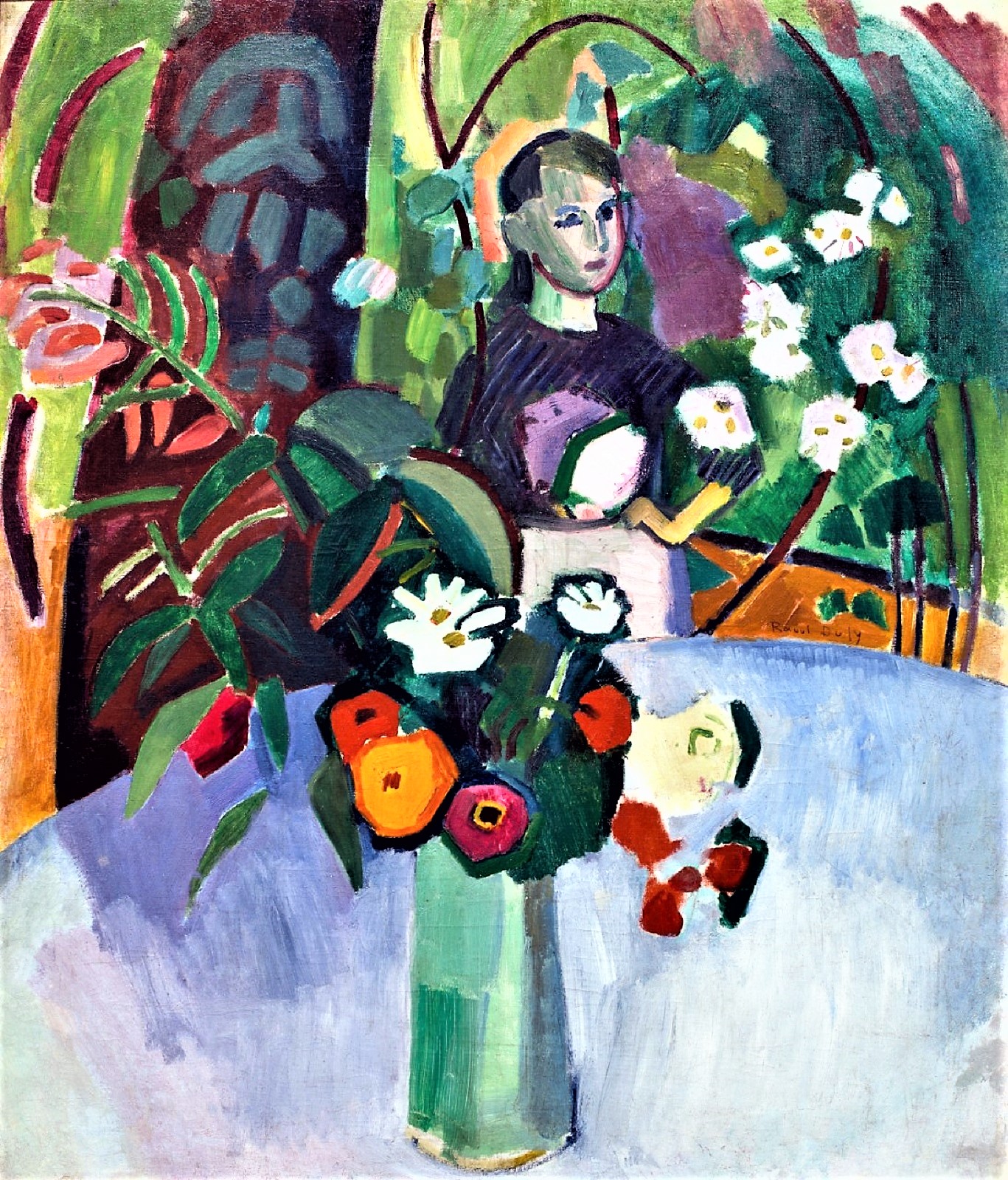 Raoul Dufy (France, 1877-1953) Jeanne dans les fleurs, 1907
