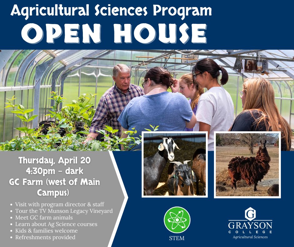 Grayson - The Grayson College Ag Sciences Program will host an Open ...