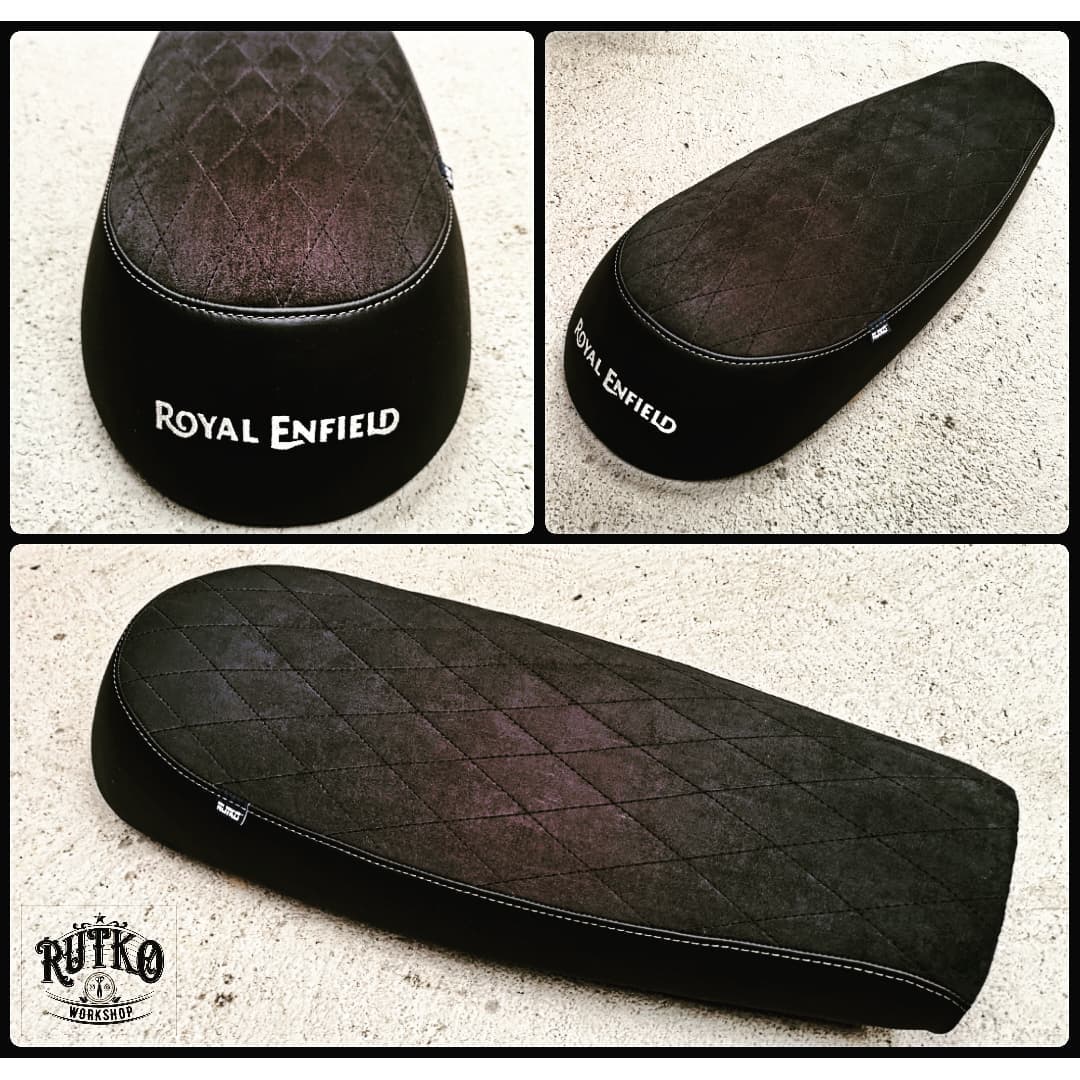 Sellerie Rutko - Selle confort pour royal enfield en cuir...
