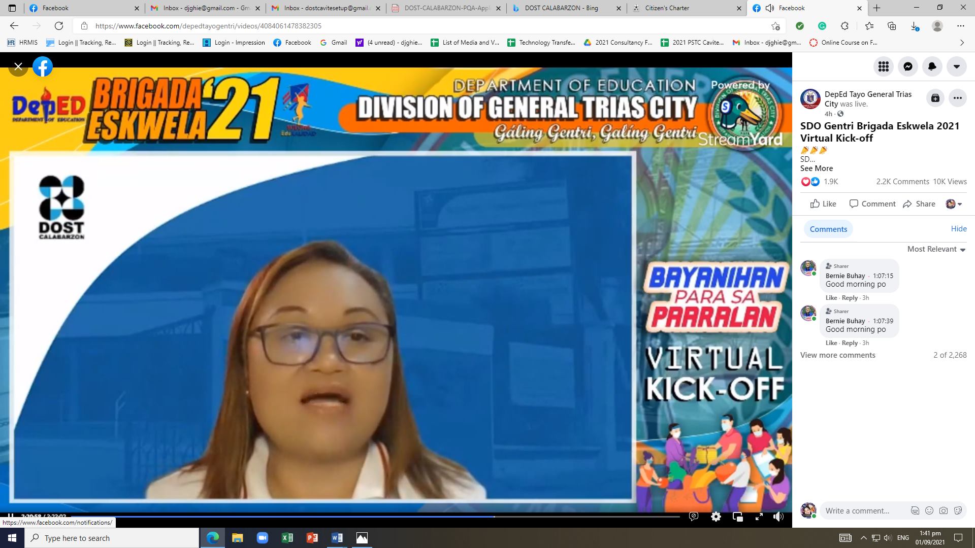 DOST CAVITE - Just Happened: Brigada Eskwela2021 Virtual Kick-off led ...