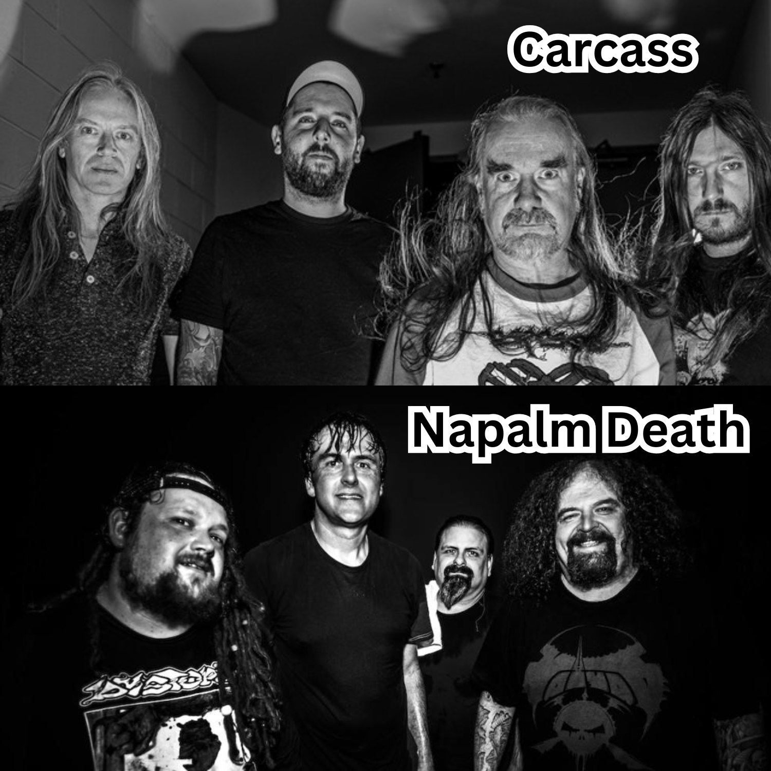 👍Carcass /❤️ Napalm Death Carcass evolved from grindcore to