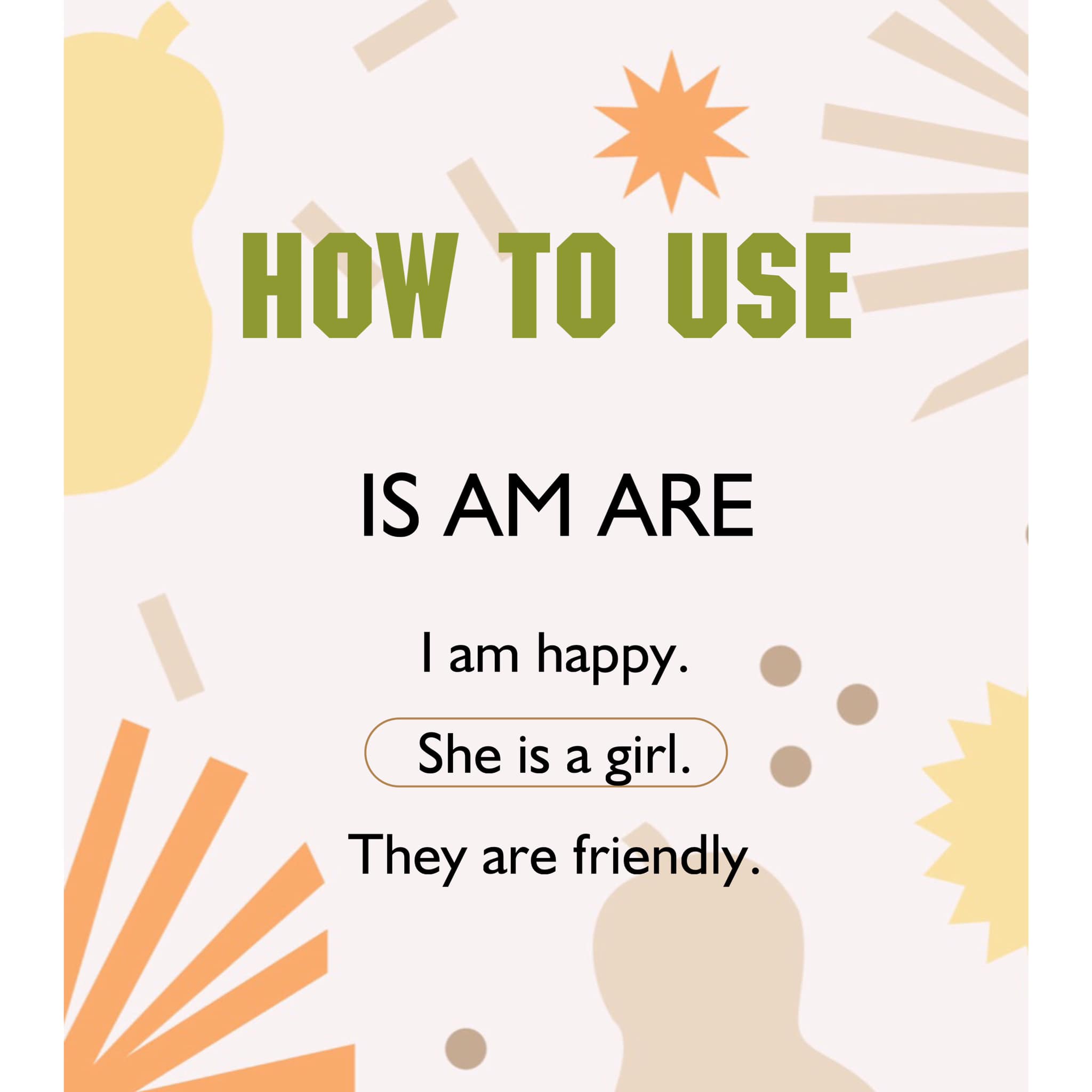 English HoHo - Do you know how to use is, am, and are?..🤔... | Facebook