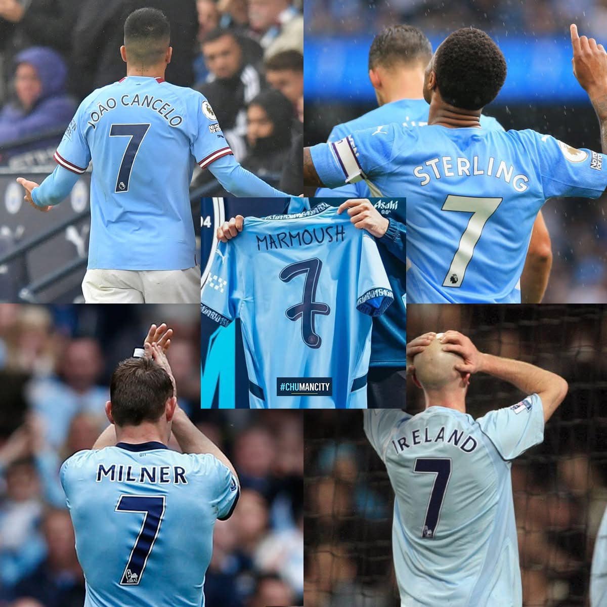 New number 7 ⃣ at Manchester City, worn by Marmoush ??? then 