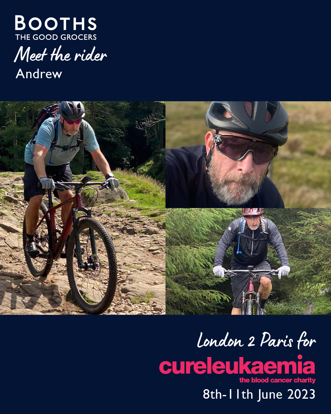 BoothsCountry - Meet the rider! Meet Andrew, one of our London 2 Paris ...