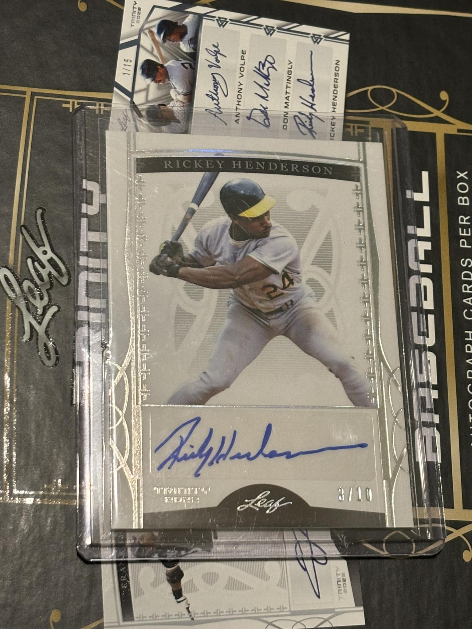 Another sweet hit from 2024 Leaf Trinity Baseball! This Kevin 