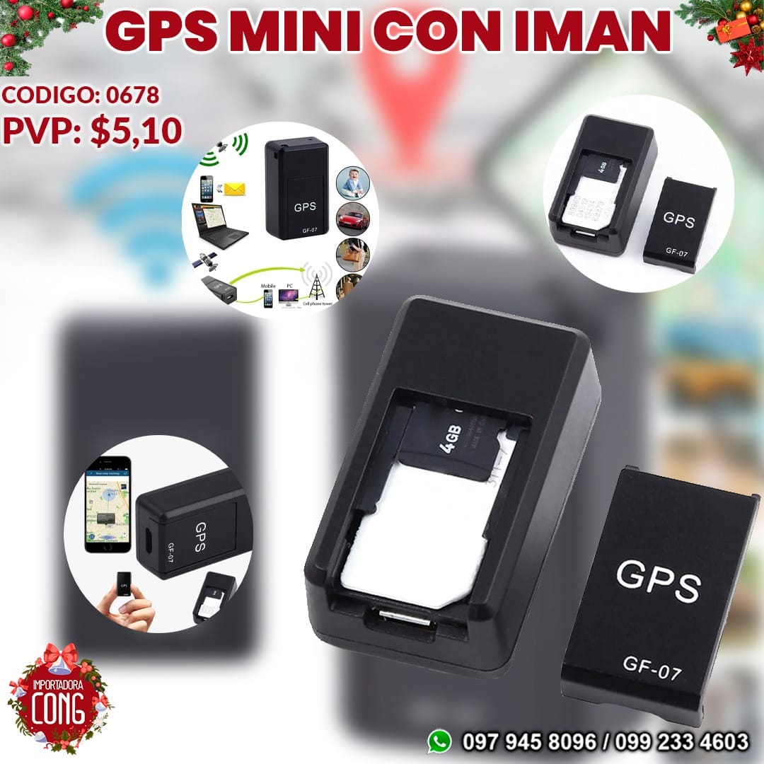 Localizador GPS Magnético Para Vehículos – Mini Rastreador Oculto Con Grabación, Alarmas Y Batería De 500mAh