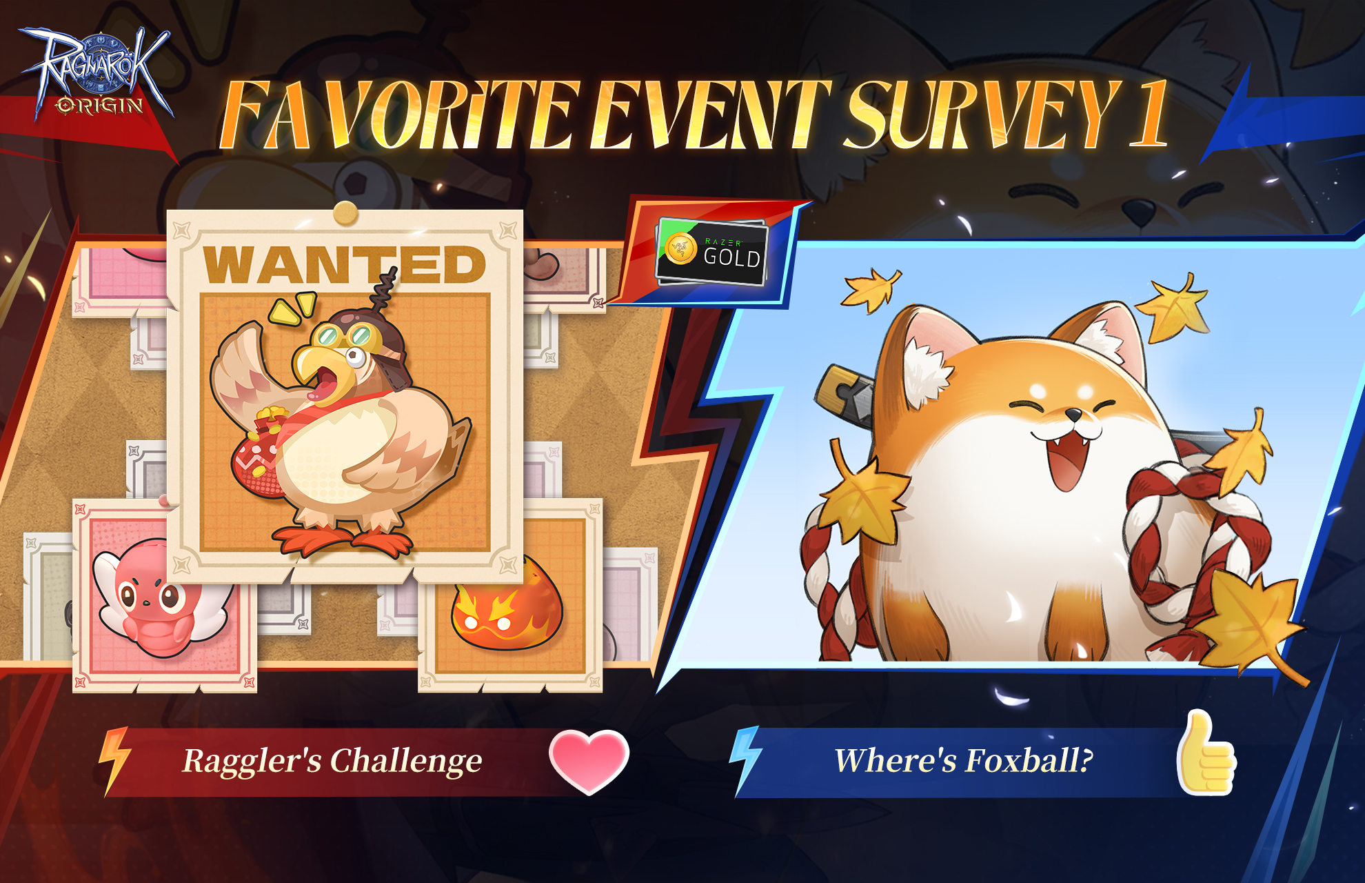 Ragnarok Origin - Favorite Event Ver. Survey 1 Raggler's... | Facebook