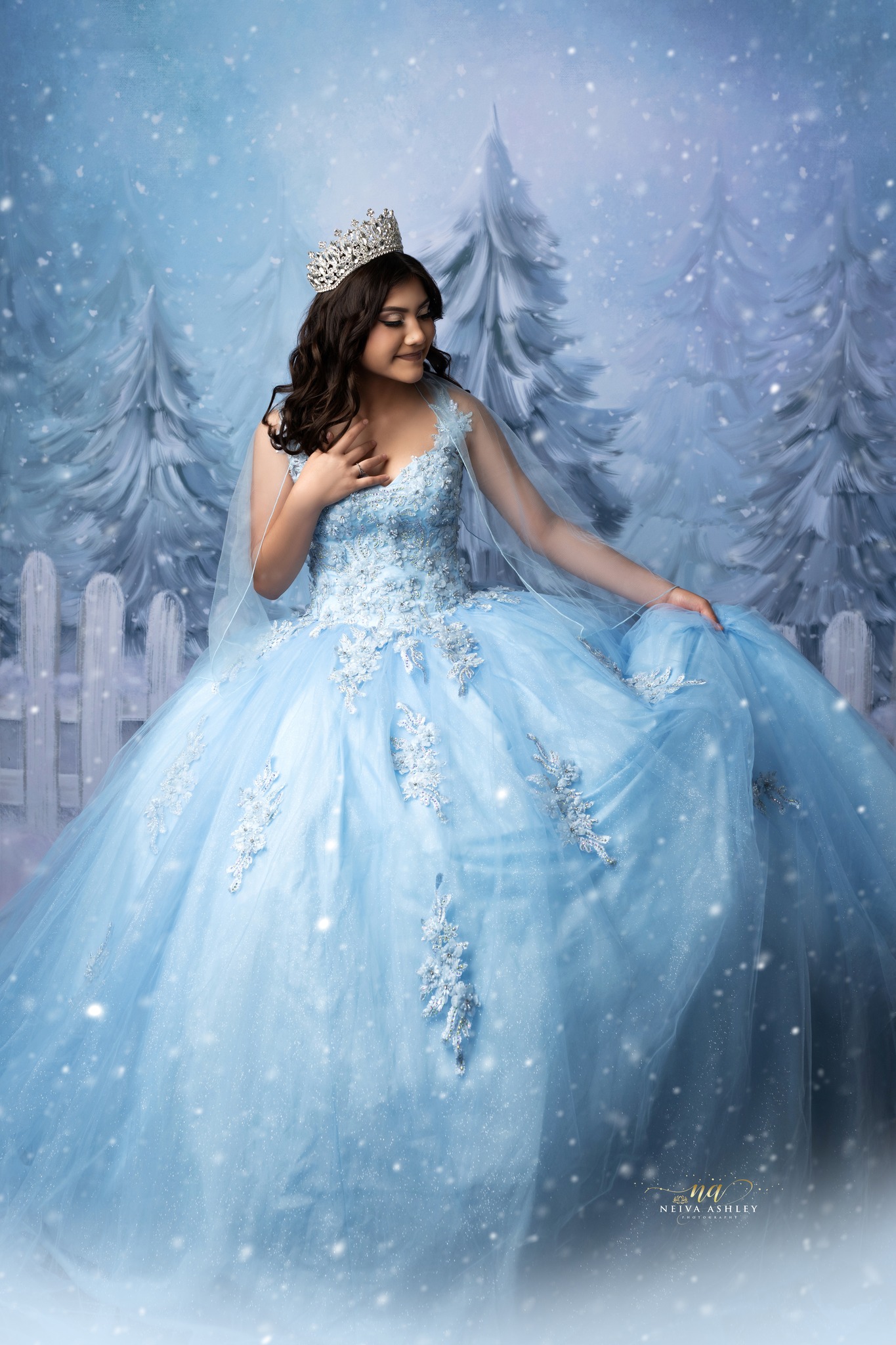 winter wonderland 15 dress Quinceanera choice for theme Color:scarlet Not for use on collections:event-edit Women's Smocked Maxi Dress