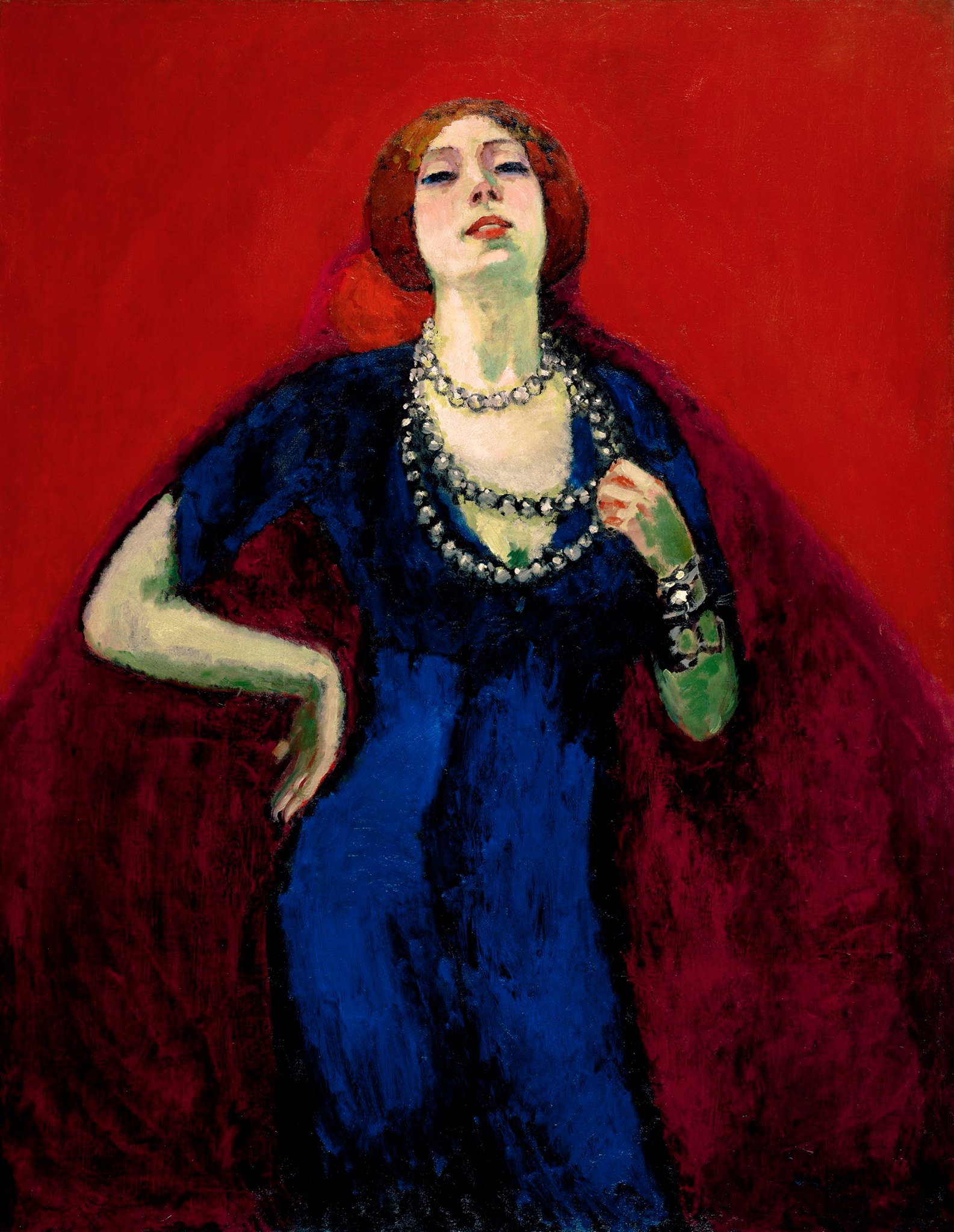 Kees Van Dongen (1877-1968) The Blue Dress, 1911 #keesvandongen