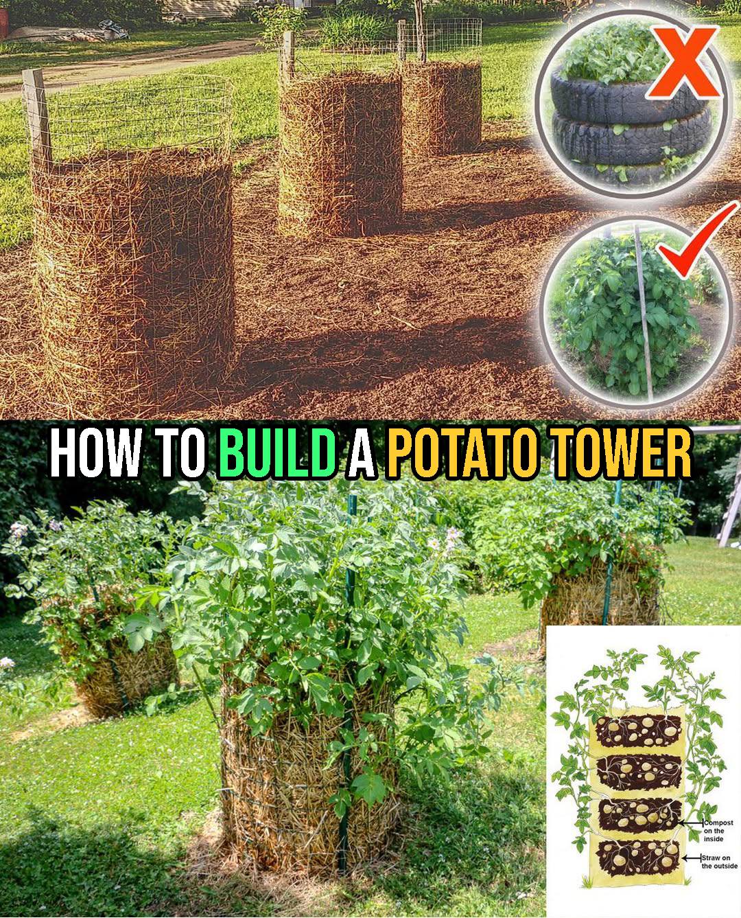 How to Build a Potato Tower... 💬👀 - Plants and gardening | Facebook