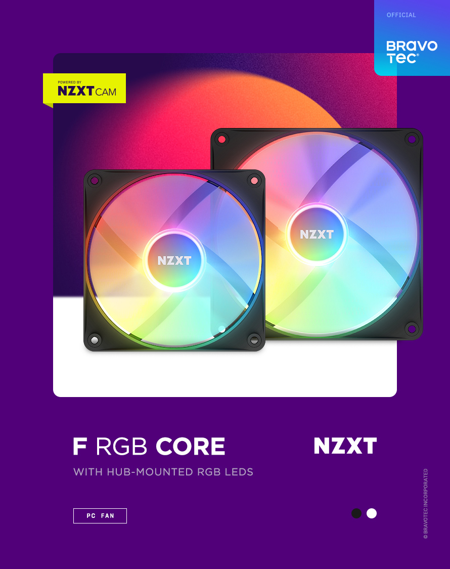 브라보텍 - 더욱 향상된 쿨링 퍼포먼스와 RGB 튜닝 효과를 제공하는 FDB 베어링 팬 쿨러 NZXT... | Facebook