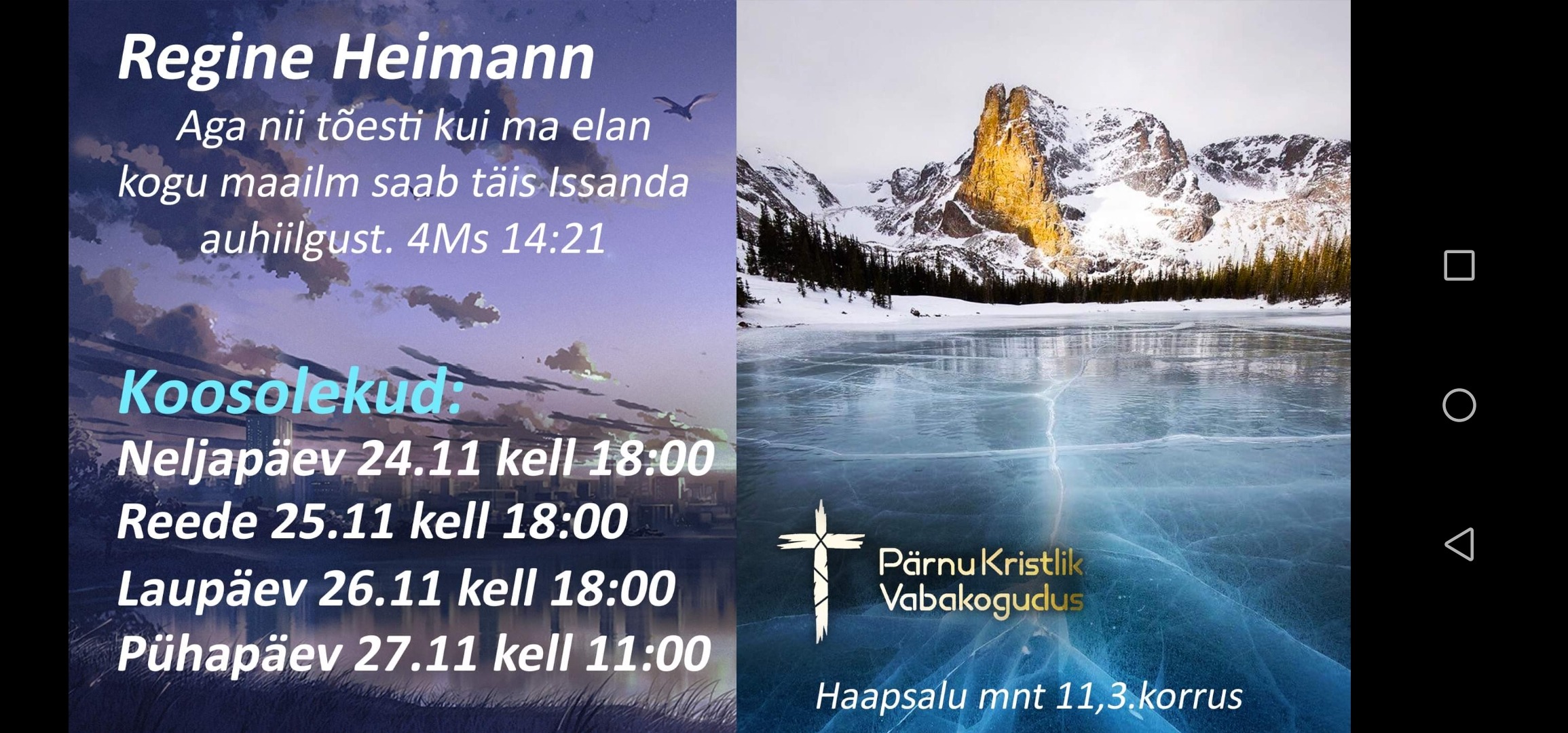 Pärnu Kristlik Vabakogudus | Pärnu