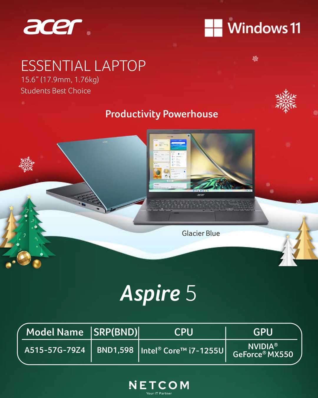 The Aspire 5 almost as mobile... - Netcom Computer House
