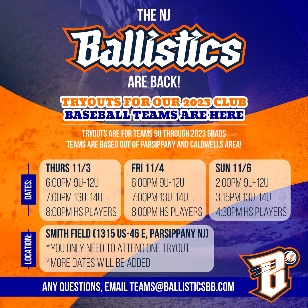 Ballistics - The NJ Ballistics baseball program is back and ready for ...