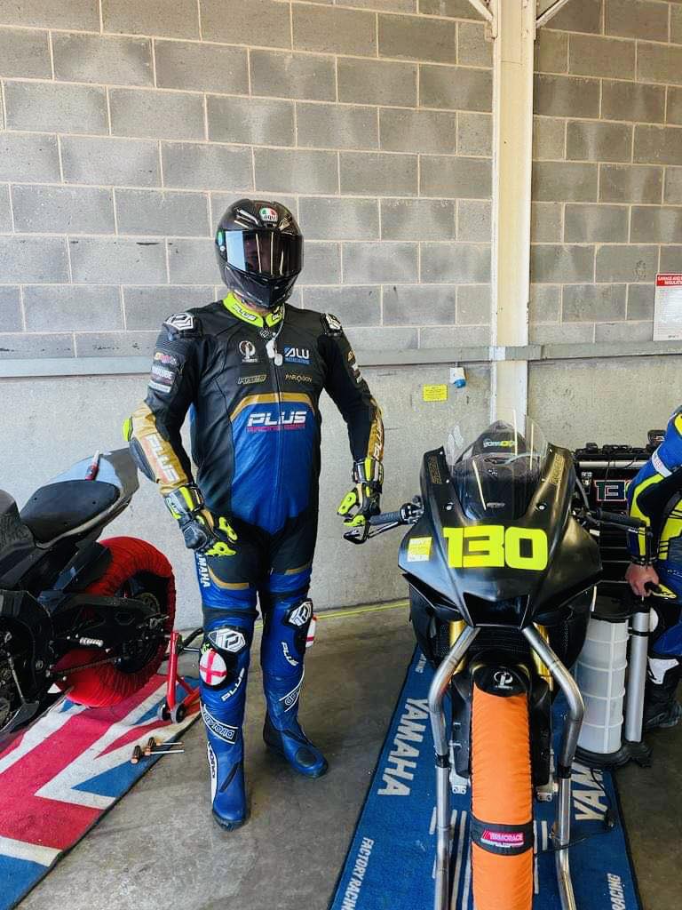 Adam with his new PLUS Racing kangaroo... - PLUS Racing Gear