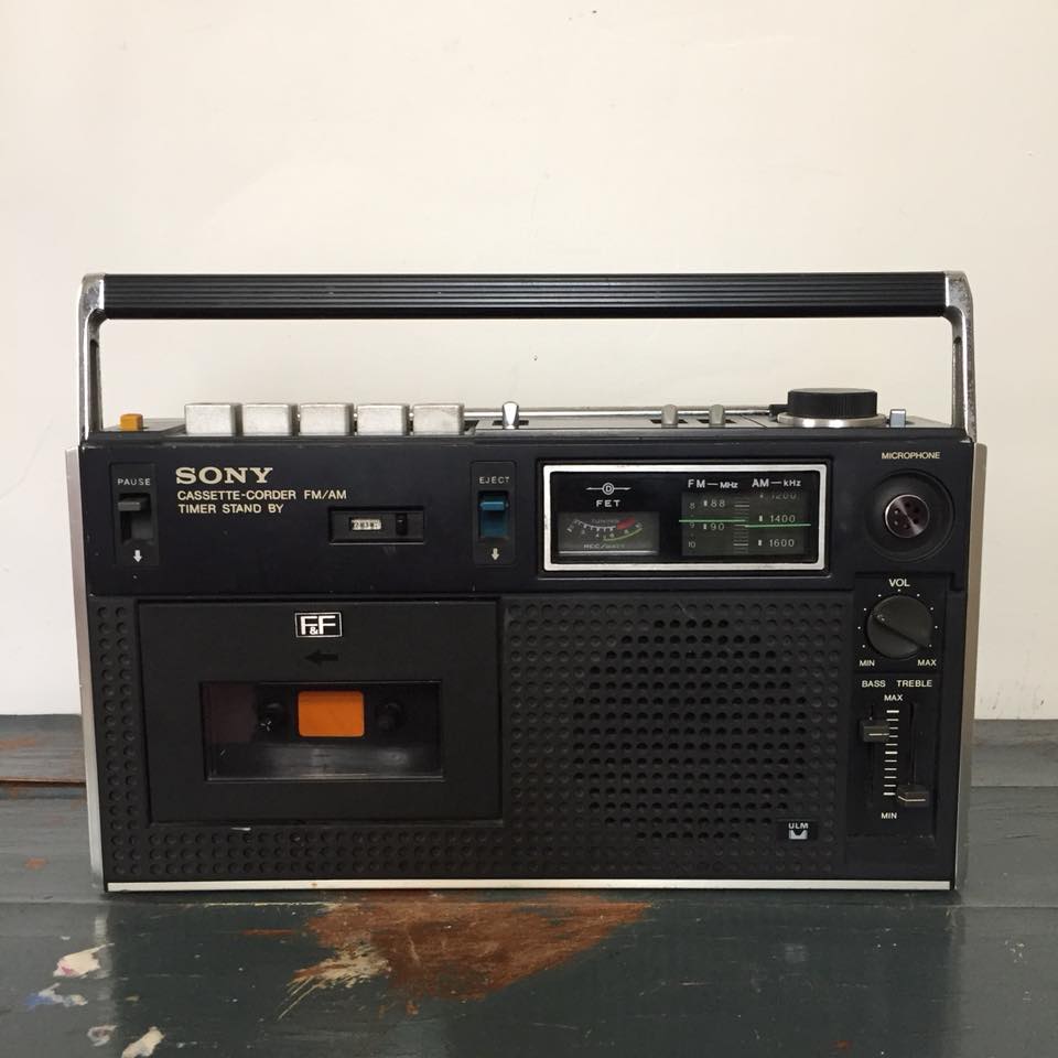 ソニーSONY CF-1900 ラジカセプロ級銘機昭和レトロ1974年日本製(售完)