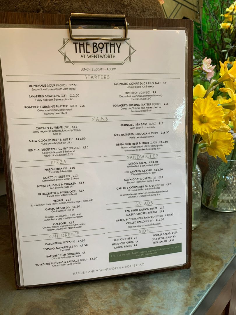 Wentworth - 🍴 Spring Menu 🍴 The Bothy is currently looking very