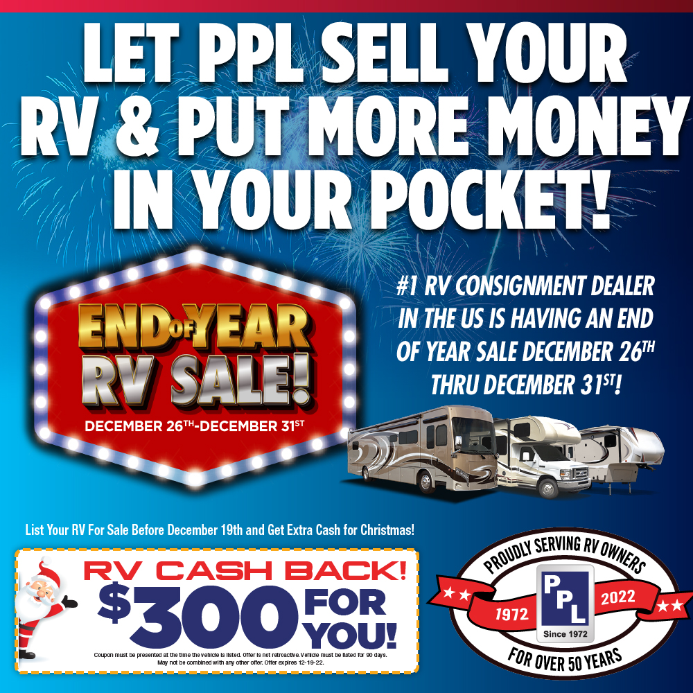 PPL Motor Homes - 🥳 Our END of YEAR RV SALE is almost... | Facebook