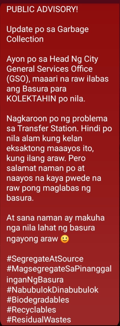 Loakan Proper Barangay, Baguio City, Philippines - PUBLIC ADVISORY ...