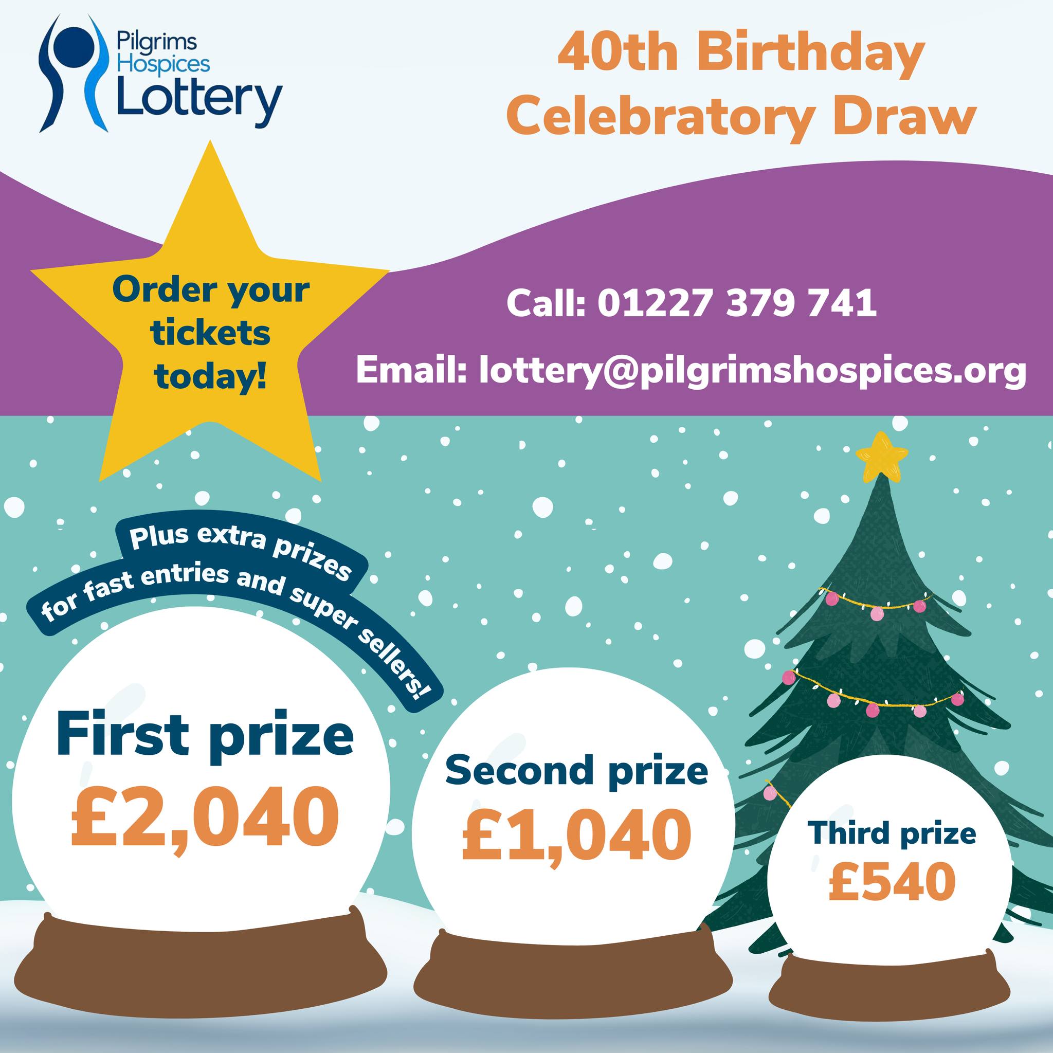 Pilgrims Hospices - 𝗧𝗵𝗲𝗿𝗲 𝗮𝗿𝗲 £𝟰𝟬𝟰𝟬𝘀 𝘄𝗼𝗿𝘁𝗵 𝗼𝗳 𝗽𝗿𝗶𝘇𝗲𝘀 𝘁𝗼 𝗯𝗲 𝘄𝗼𝗻 ...