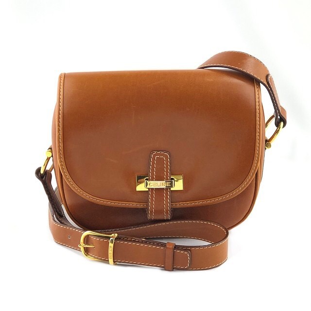 VintageShop solo - 【Recommend】CELINE セリーヌ ロゴ レザー 
