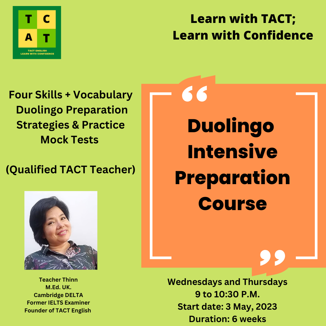Teacher Thinn - What is the Duolingo English Test? The...
