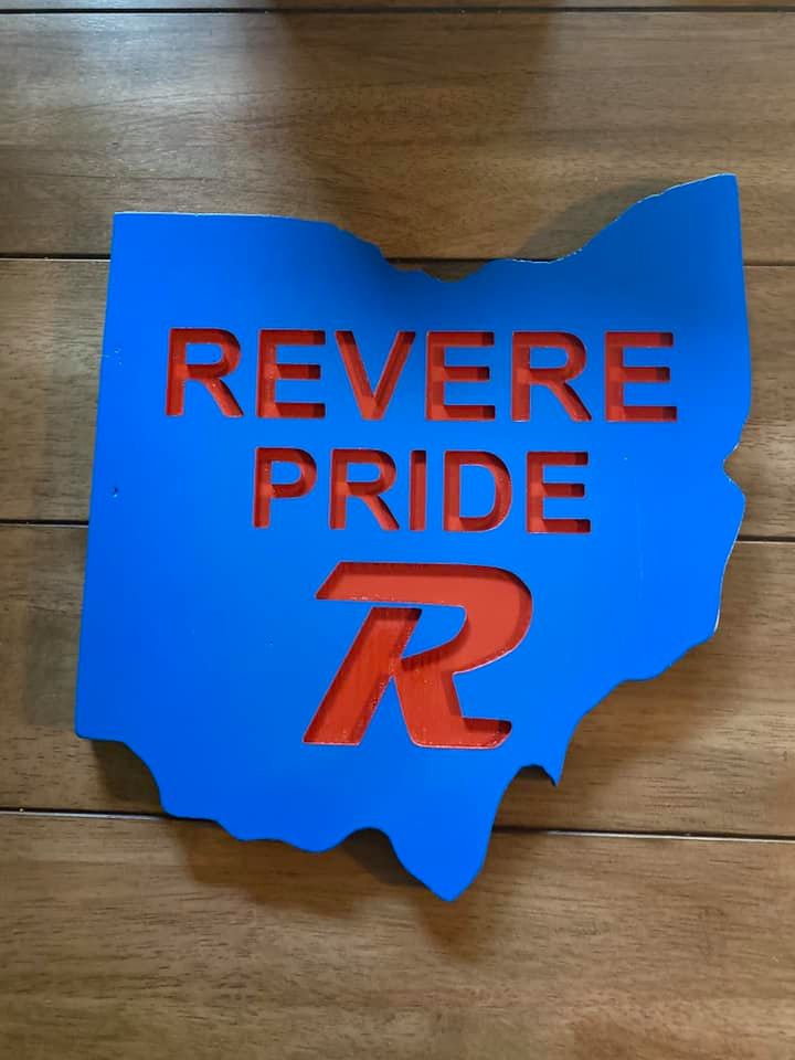 JK Designs - A beautiful custom Revere sign, Go Minutemen!