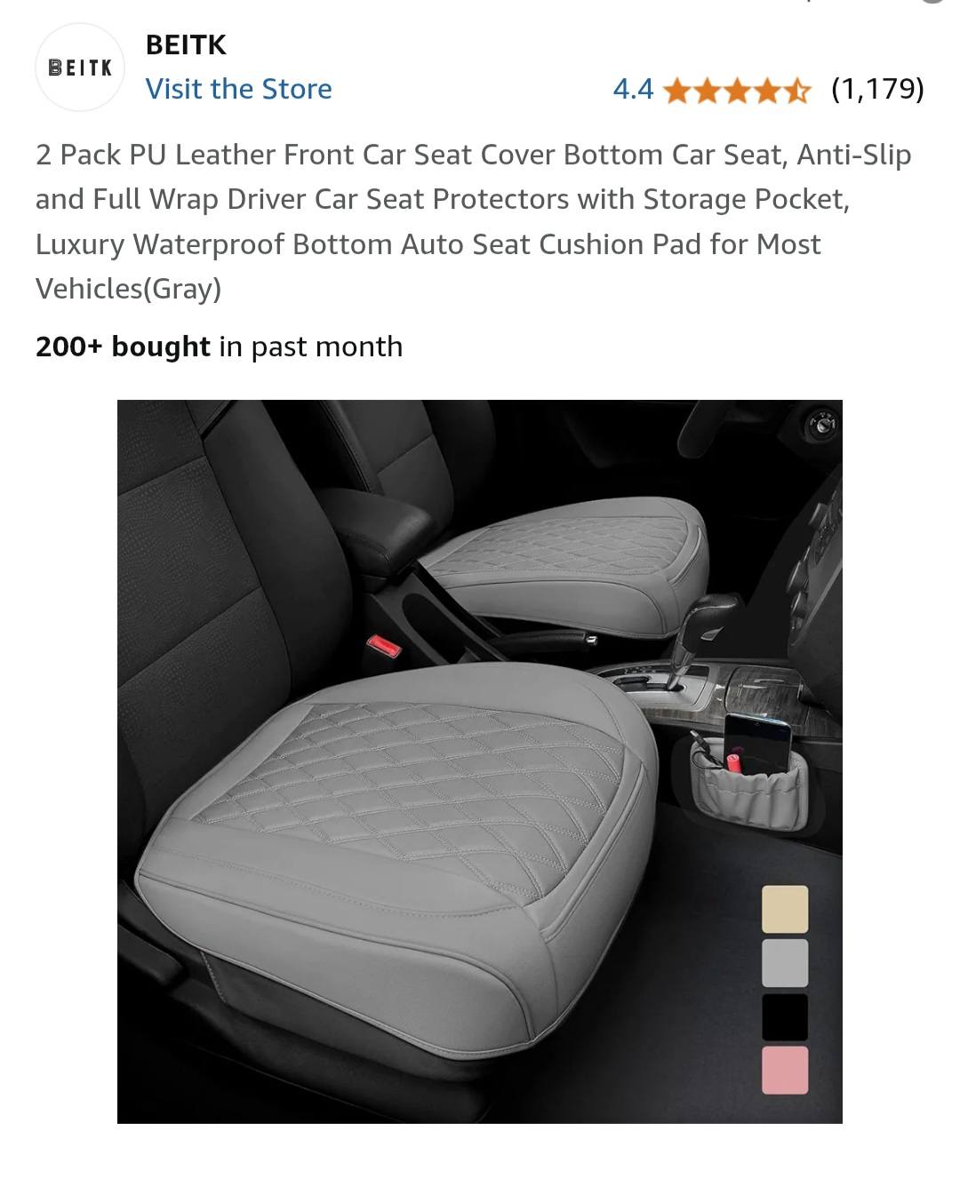 Full Surround Car Breathable PU Leather Front Seat Vanuatu