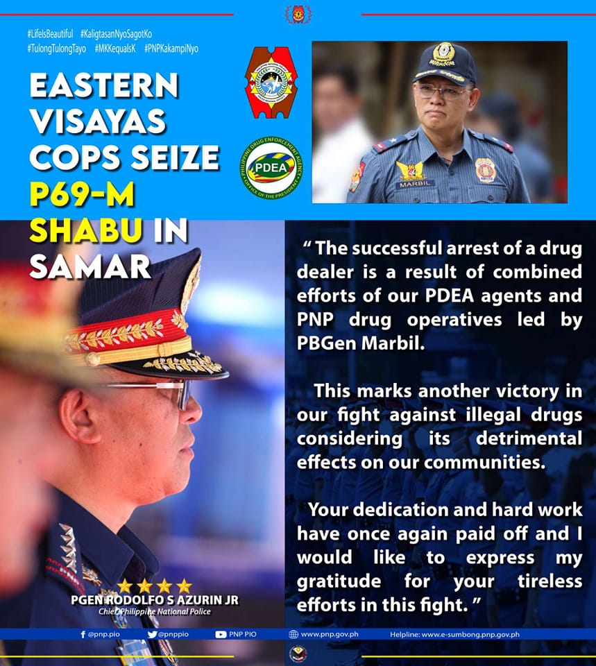 EASTERN VISAYAS COPS SEIZE P69-M... - PCADG Bicol Region