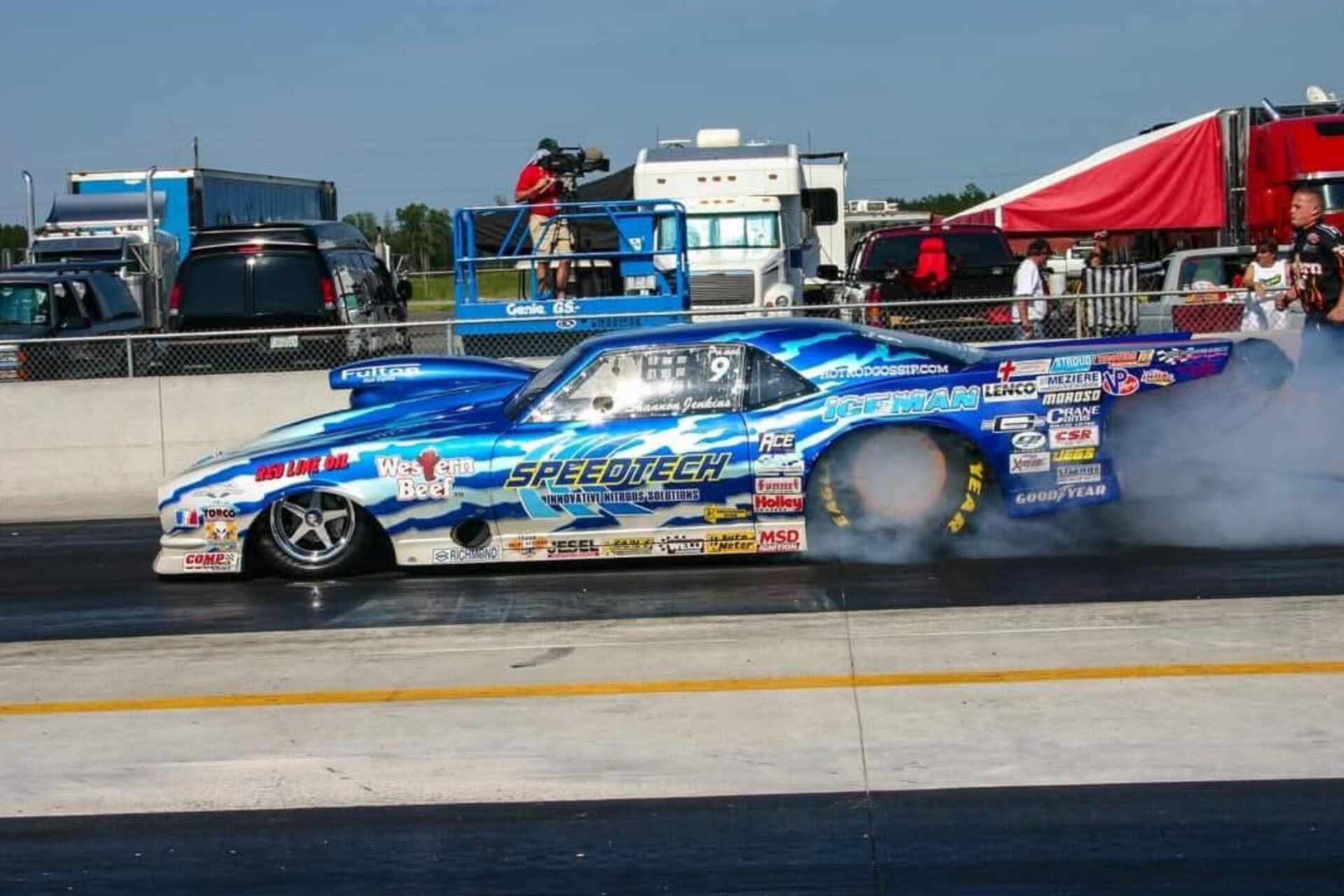 Drag - The Iceman Shannon Jenkins in his Speedtech Camaro at South ...