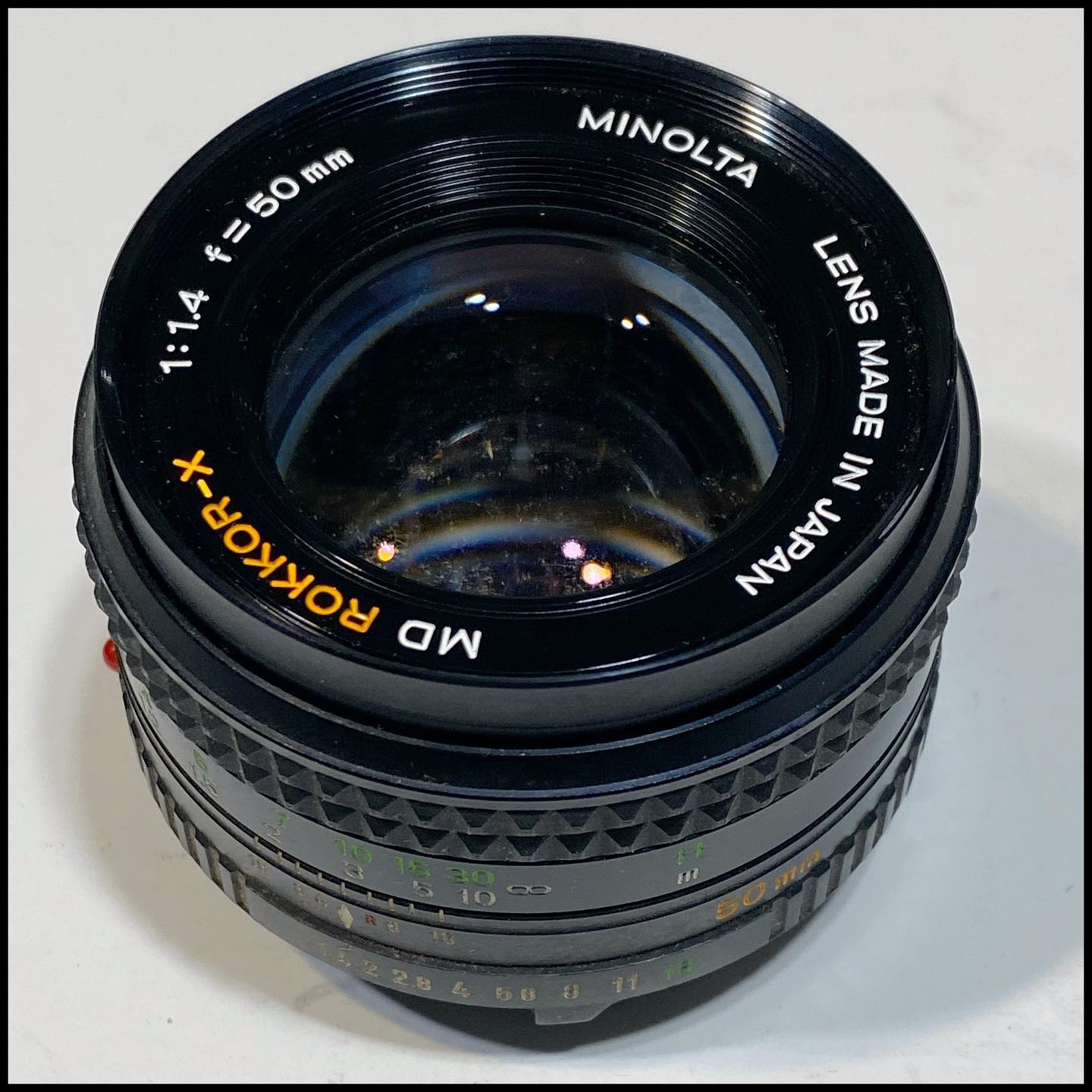 Minolta Chiyoda Kogaku Super Rokkor 50mm f1.8 lens