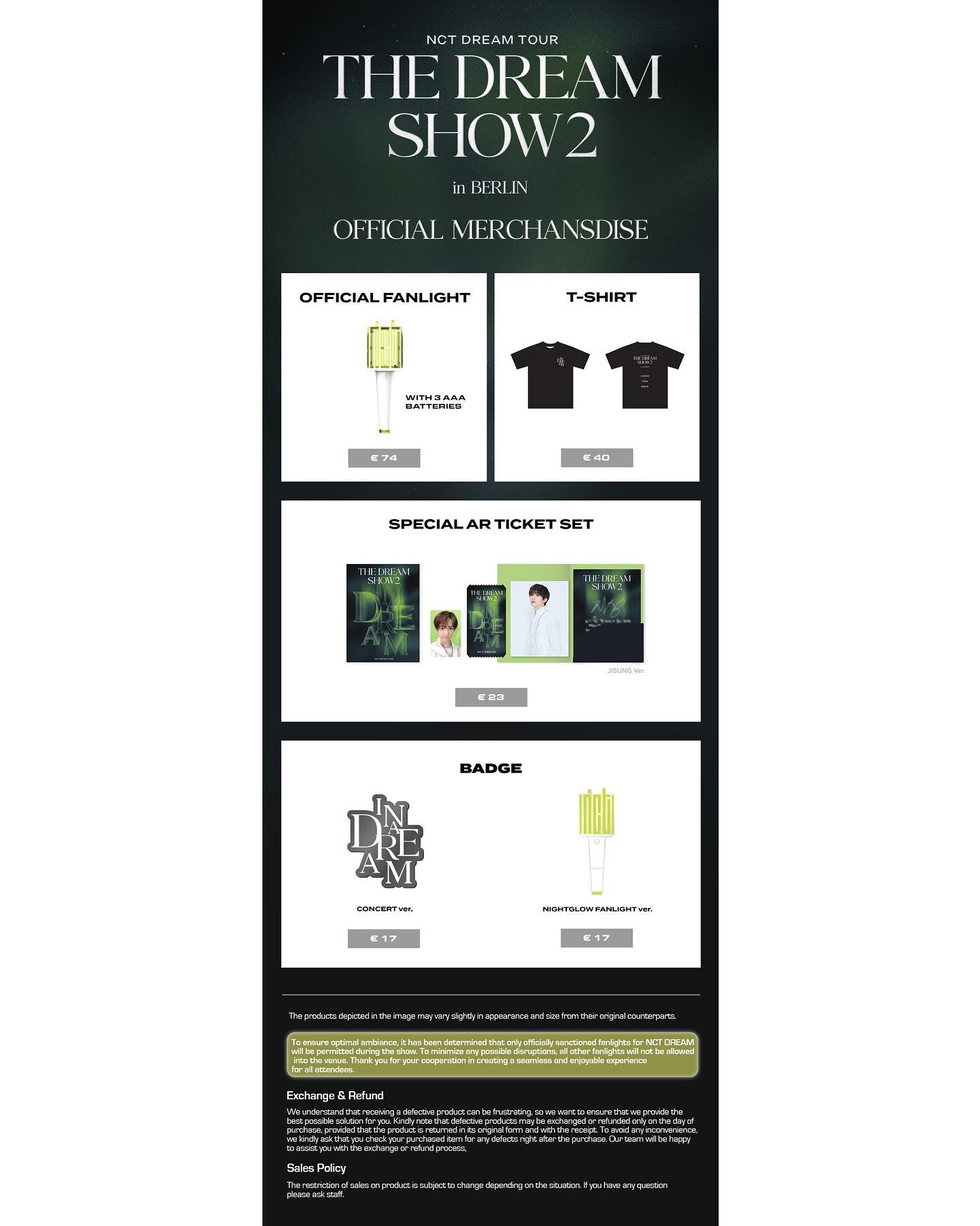 NCT 127 fan merchandise at SF cinema