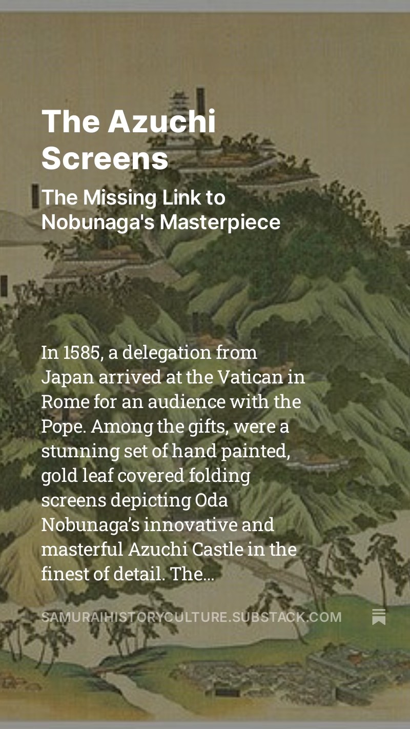 Samurai - Searching For The Lost Screens. Nobunaga commissioned a set ...