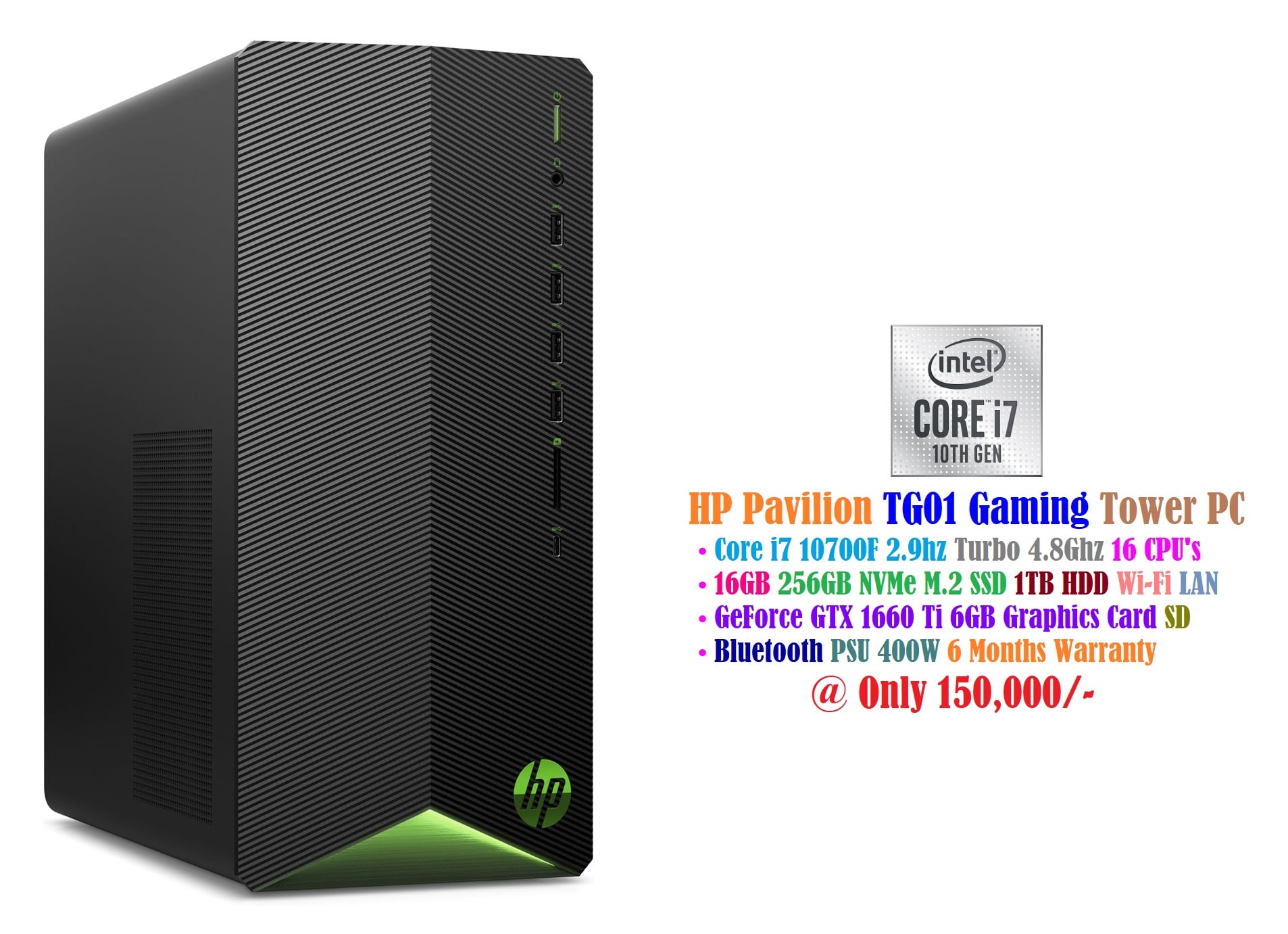 HP Gaming Desktop PC _ HP Pavilion TG01 Tower at 55,000/- • Core 