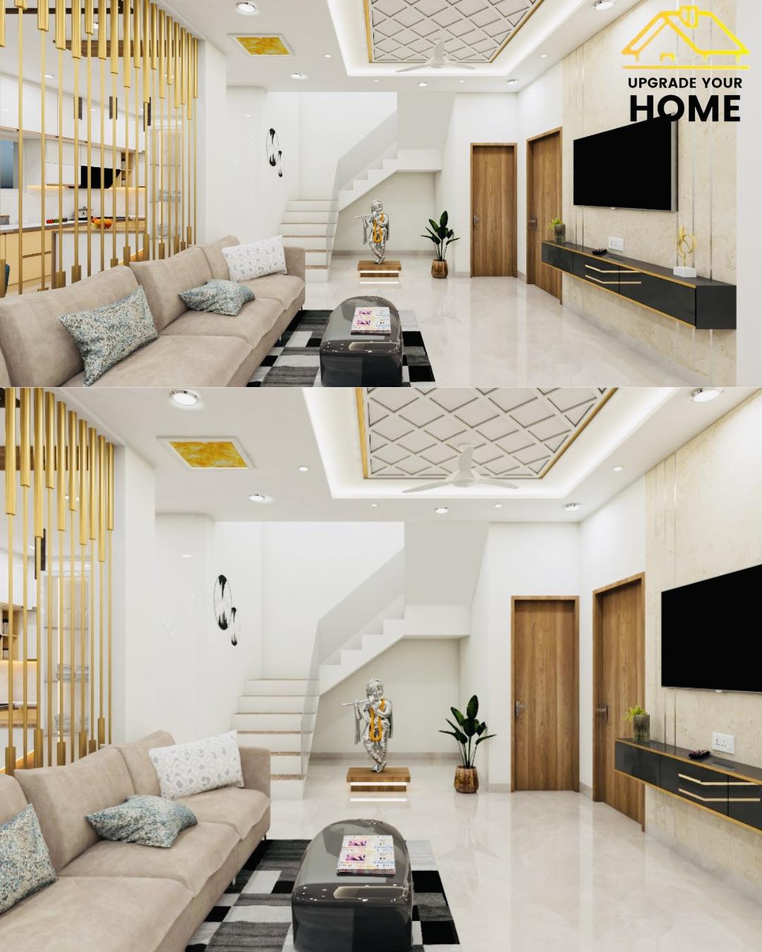 Upgradeyourhome - Beautiful crafted living hall fully...