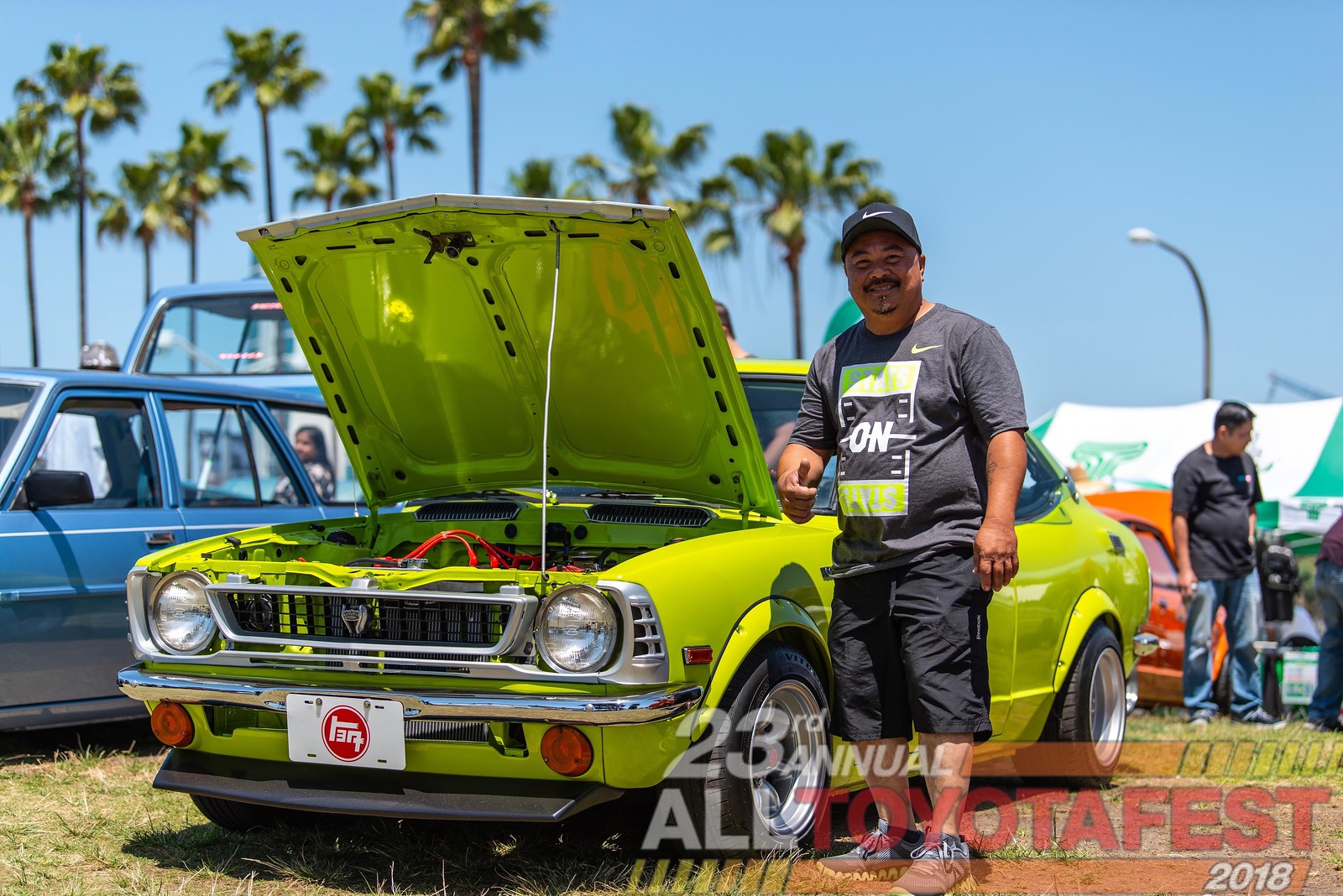1974 green mango TE27 Corolla #toyota #alltoyotafest #cars #torc