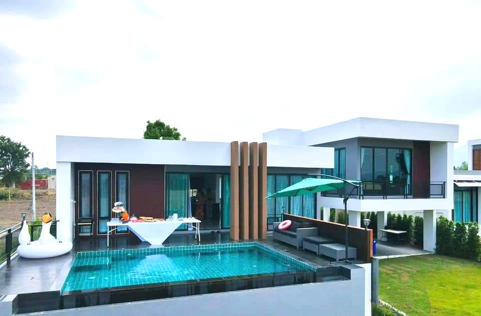 เป็นแบบบ้านยอดน... - แบบบ้านโมเดิร์น Modern-บ้านป่าตาลโมเดอเรท