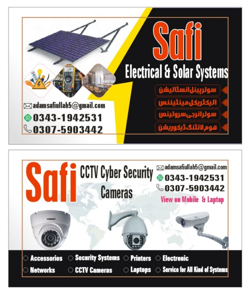 Safi electrical and solar services | Islamabad