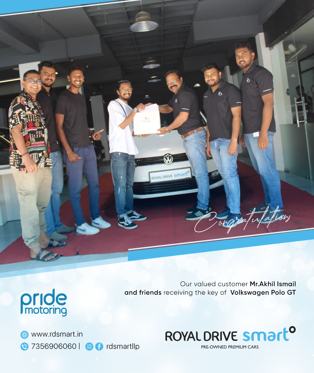 Our valued customer Mr.Akhil Ismail... - Royal Drive Smart