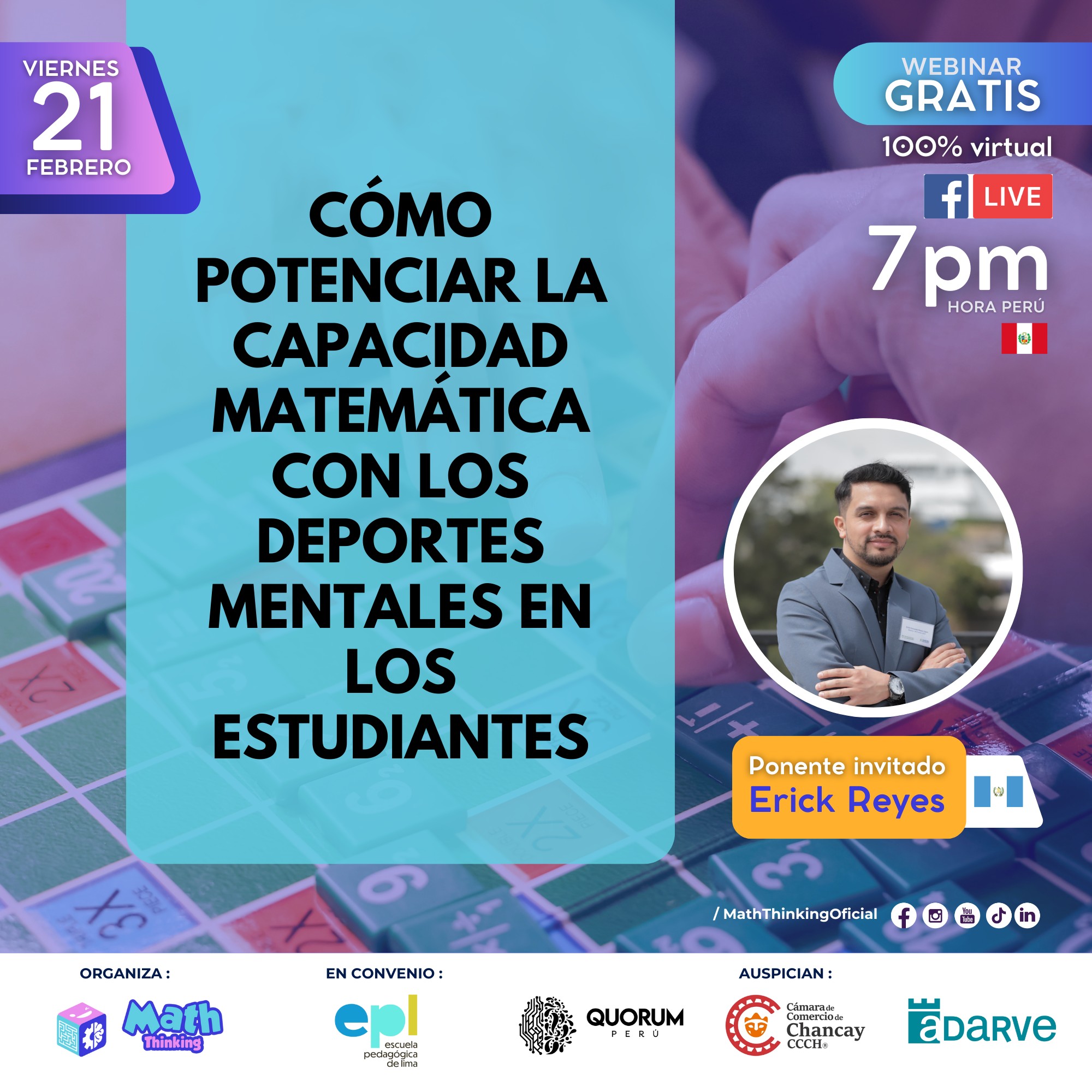 MATH Thinking - 🔢🏆 WEBINAR IMPERDIBLE: ¡Potencia tu... | Facebook