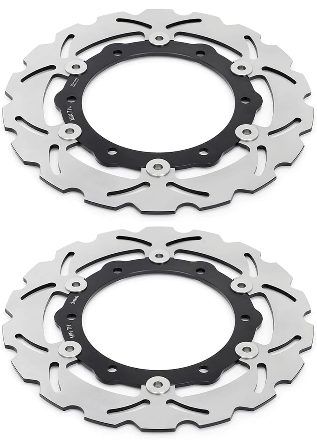 Kit Coppia Dischi Freno Anteriori Per Yamaha TMAX 500 XP 500, 2008-2011, Ricambio Freni Motociclo