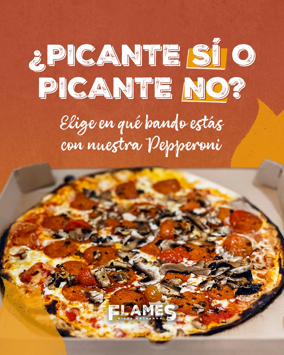 Pizzería Flames - 🌶️ ¿Picante sí o picante no? 🍕🔥 Elige en qué bando ...