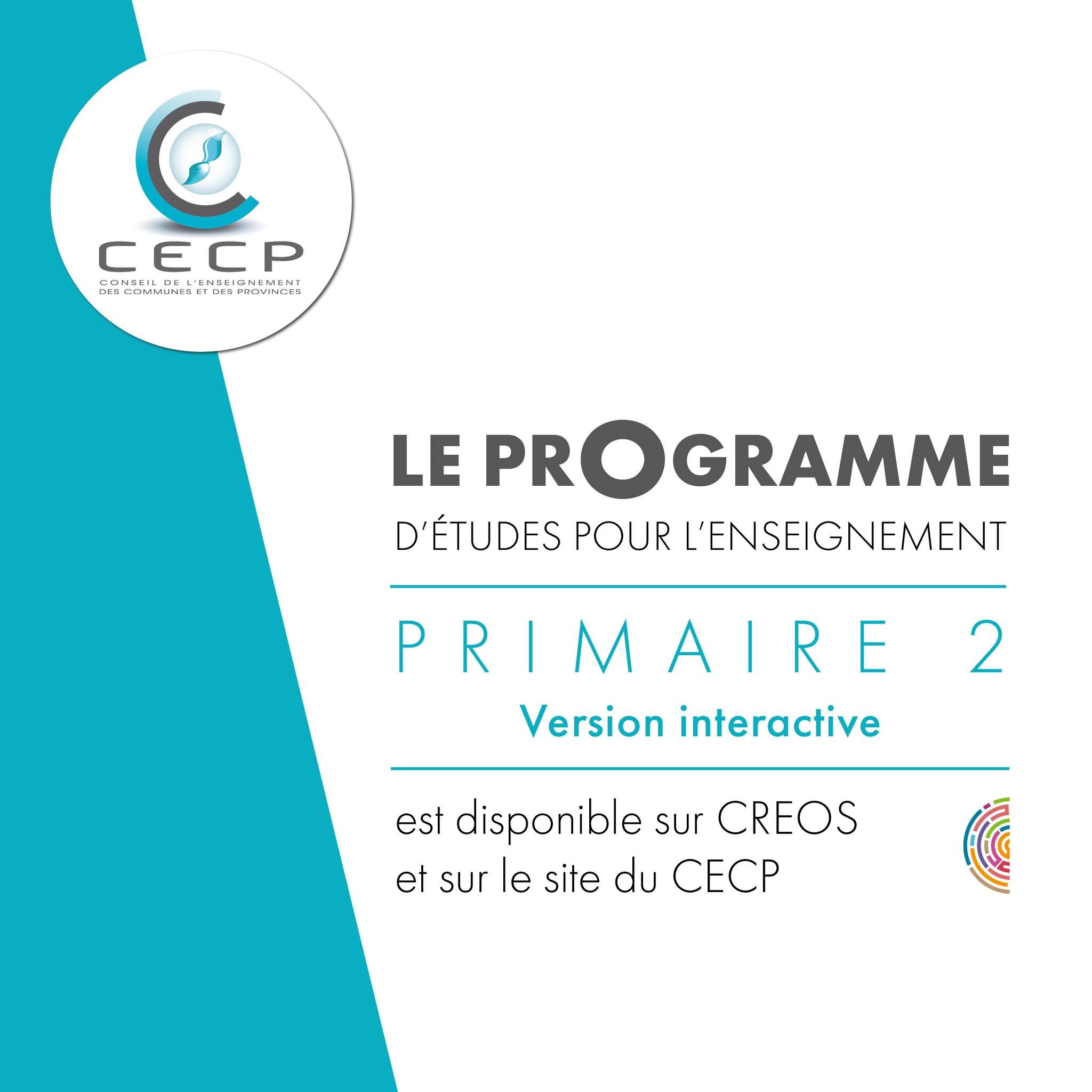 CECP - [📣Programme d'études 2e primaire - VERSION INTERACTIVE] 🖱️Suite ...