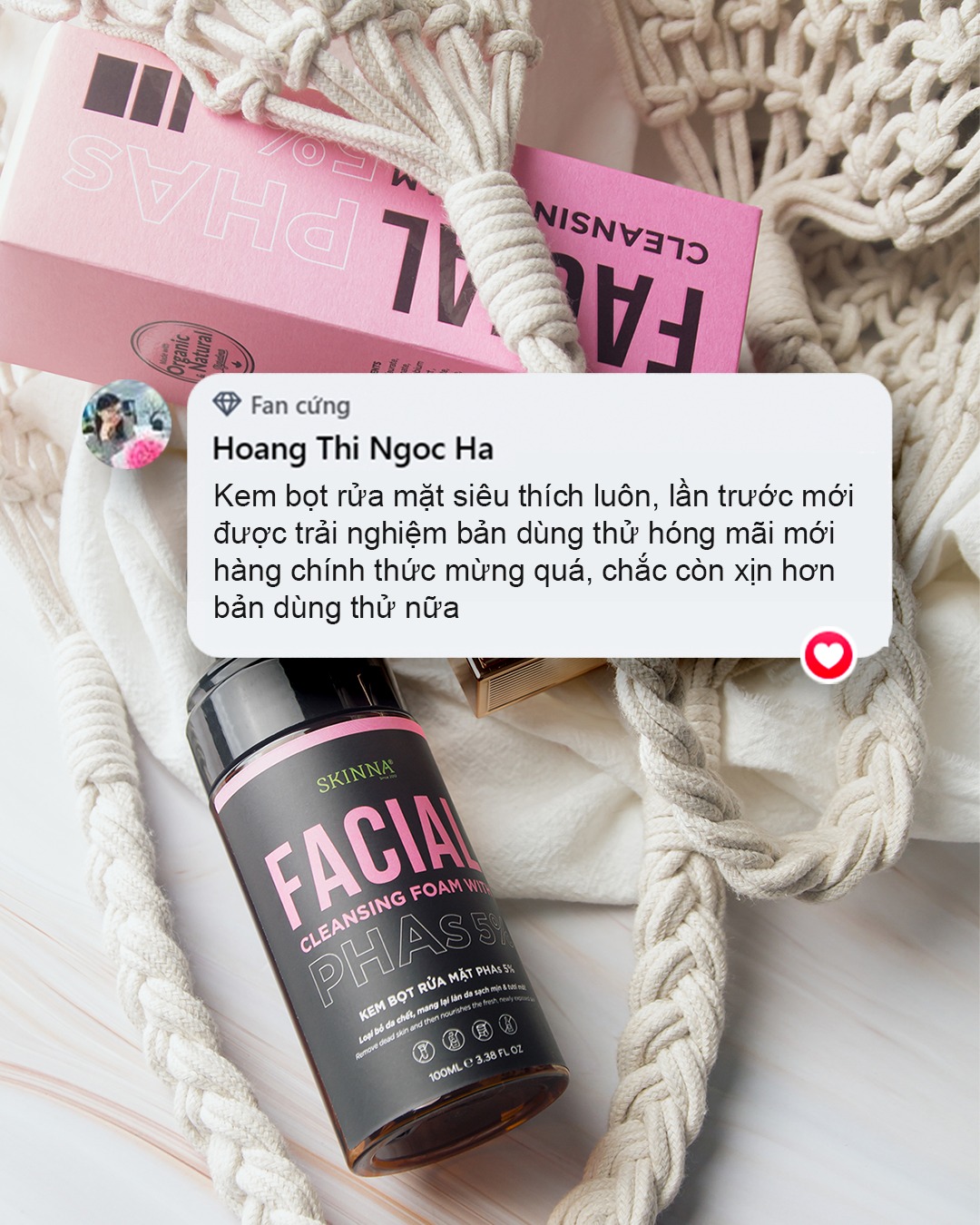 Skinna - FEEDBACK | KEM BỌT RỬA MẶT PHAs 5% Với thành phần Saccharide ...