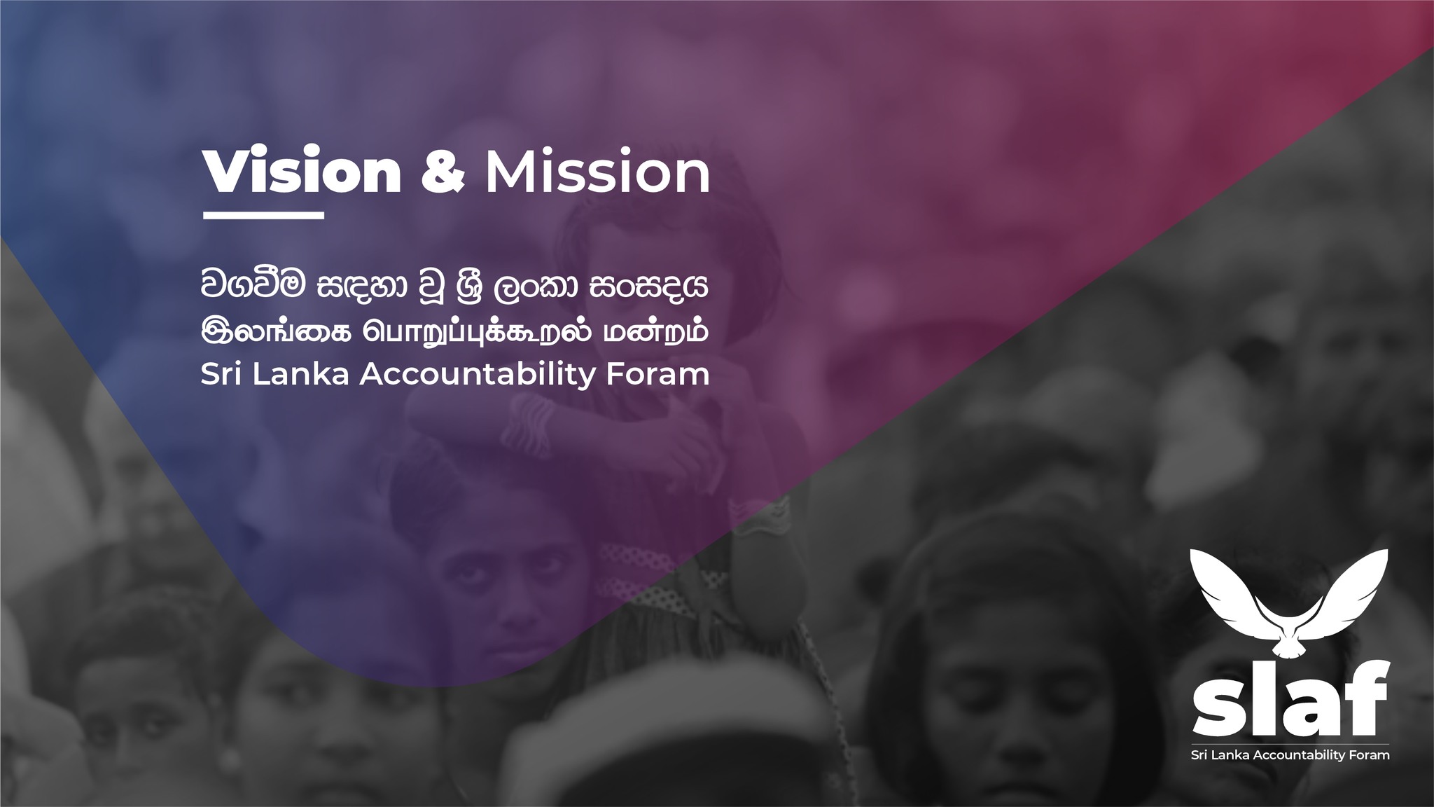 SLAF - Vision: A Sri Lanka where all citizens live in... | Facebook