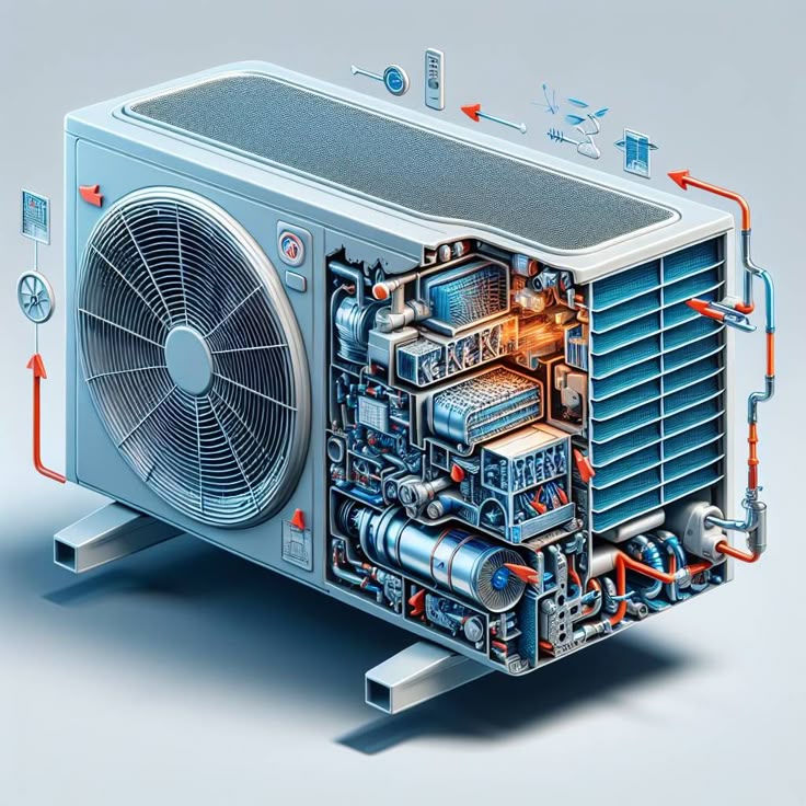 How its Works | This detailed cutaway illustration of an air ...