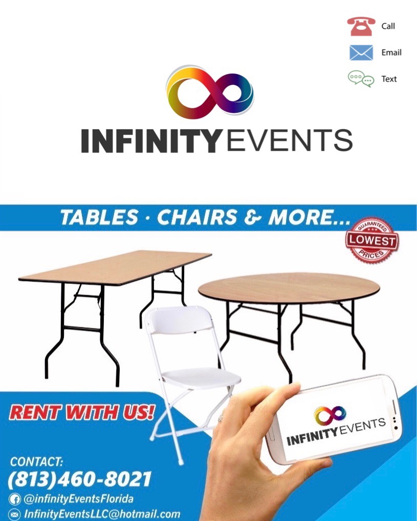 Infinity Events - AVAILABLE FOR RENTAL!!!! ☎️...