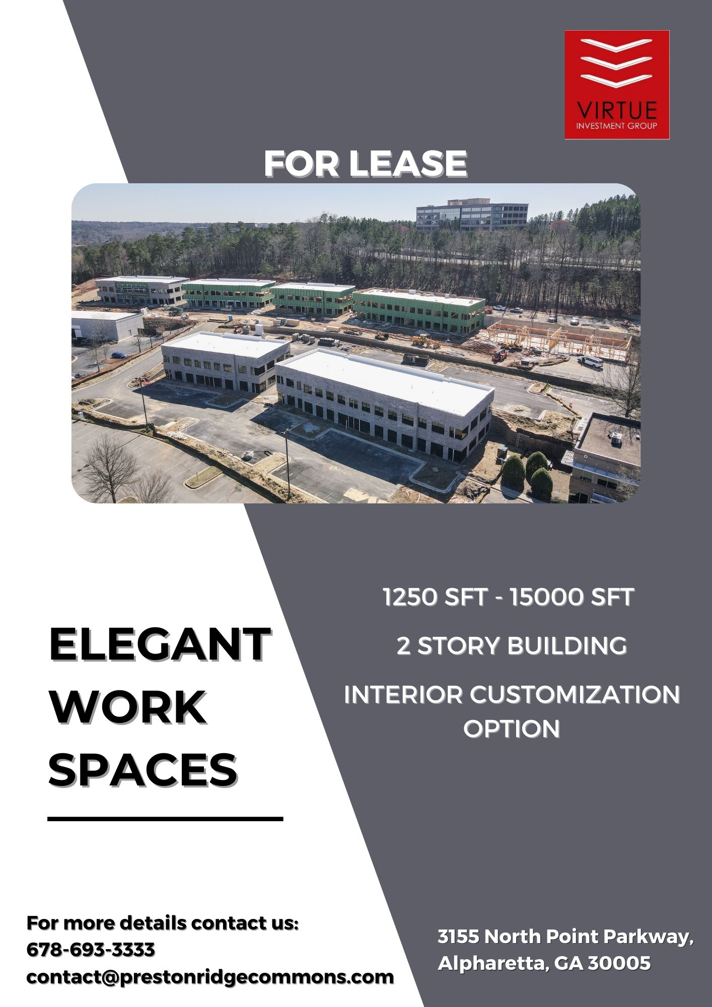 Our newly built office spaces... - Preston Ridge Commons II